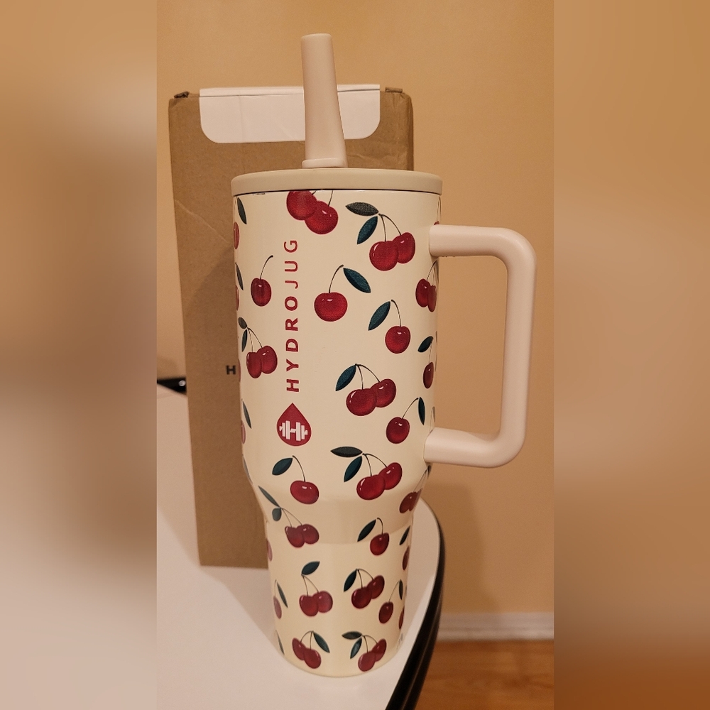 HydroJug Cherry Pattern Bottle